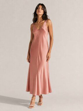 LAPOINTE Lightweight Satin Dress
